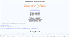 Desktop Screenshot of aaonline.org