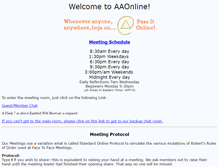 Tablet Screenshot of aaonline.org